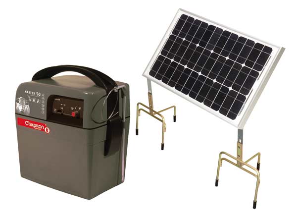 Electrificateur solaire Chapron Lemenager Master 50 sur batterie 4.5 joules  et 6