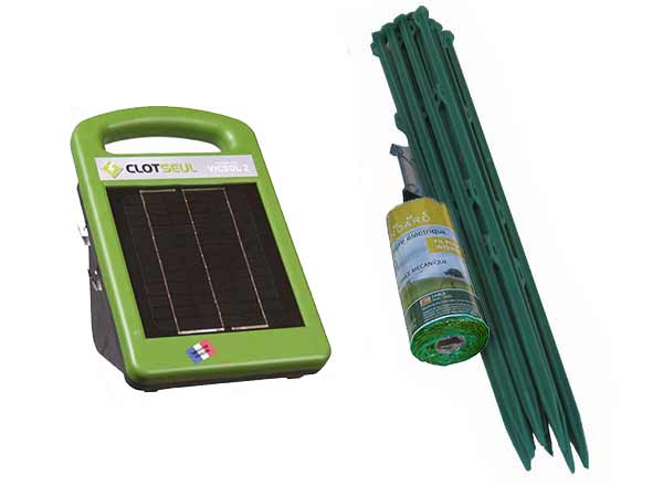 Kit de cloture électrique solaire pour chien complet et prêt à l'emploi sur  cloturelec